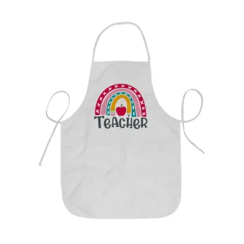 Rainbow teacher, Ποδιά Σεφ ολόσωμη κοντή  Παιδική (44x62cm)