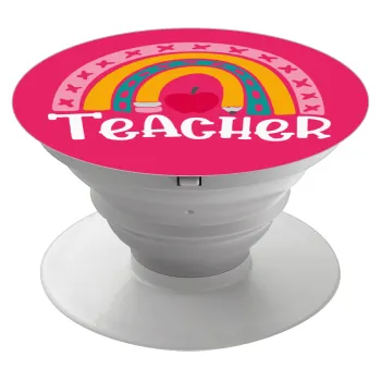 Rainbow teacher, Phone Holders Stand  Λευκό Βάση Στήριξης Κινητού στο Χέρι