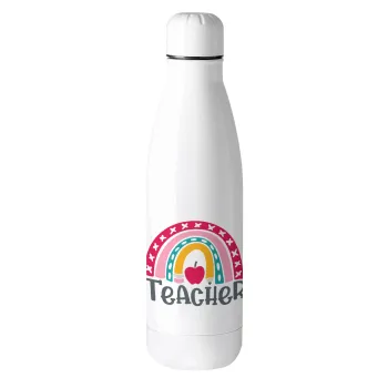 Rainbow teacher, Metal mug thermos (Stainless steel), 500ml