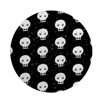 Σκελετοί b/w, Επιφάνεια κοπής γυάλινη στρογγυλή (30cm)