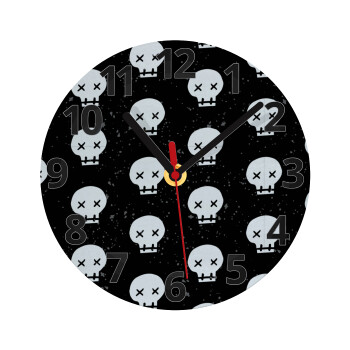 Σκελετοί b/w, Ρολόι τοίχου γυάλινο (20cm)
