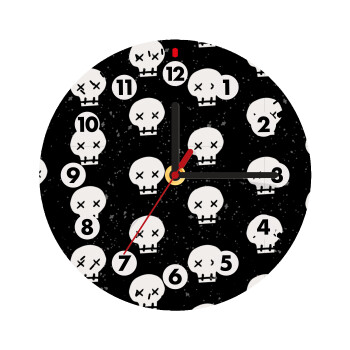 Σκελετοί b/w, Wooden wall clock (20cm)