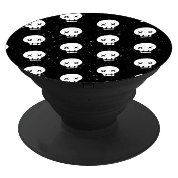 Σκελετοί b/w, Phone Holders Stand  Black Hand-held Mobile Phone Holder