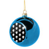 Blue Christmas tree ball ornament 8cm