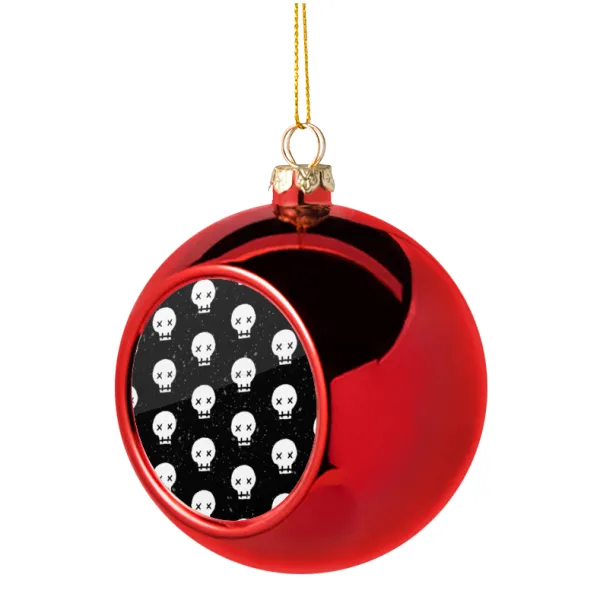 Σκελετοί b/w — Christmas tree ball Red 8cm