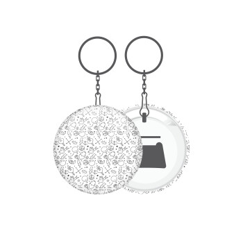 Σκελετοί lines, Μπρελόκ μεταλλικό 5cm με ανοιχτήρι