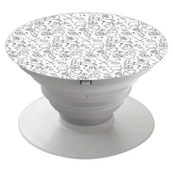 Σκελετοί lines, Phone Holders Stand  Λευκό Βάση Στήριξης Κινητού στο Χέρι