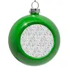 Green Christmas tree ornament bauble 8cm