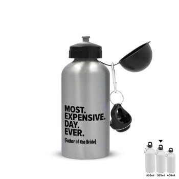 Most expensive day ever, Metallic water jug, Silver, aluminum 500ml
