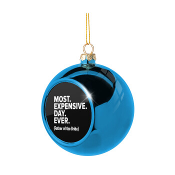 Most expensive day ever, Χριστουγεννιάτικη μπάλα δένδρου Μπλε 8cm