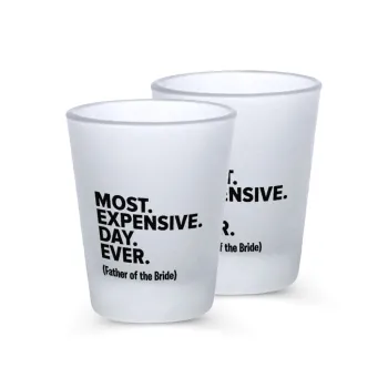 Most expensive day ever, Σφηνοπότηρα γυάλινα 45ml του πάγου (2 τεμάχια)