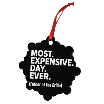 Most expensive day ever, Στολίδι Χριστουγεννιάτικο στολίδι snowflake ξύλινο 7.5cm