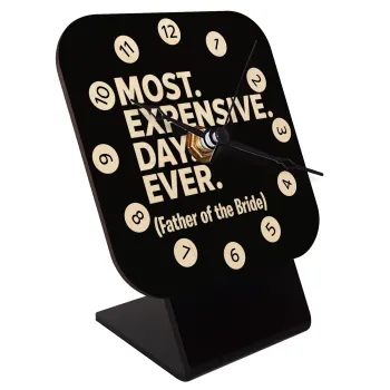 Most expensive day ever, Επιτραπέζιο ρολόι σε φυσικό ξύλο (10cm)