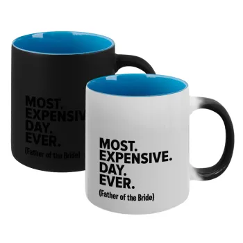 Most expensive day ever, Κούπα Μαγική εσωτερικό μπλε, κεραμική 330ml που αλλάζει χρώμα με το ζεστό ρόφημα