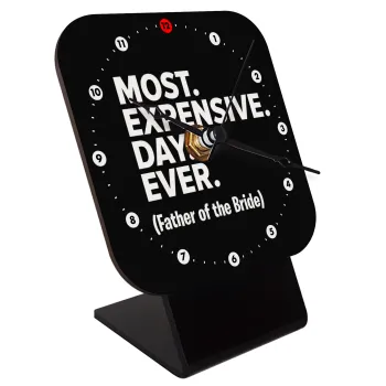 Most expensive day ever, Επιτραπέζιο ρολόι ξύλινο με δείκτες (10cm)