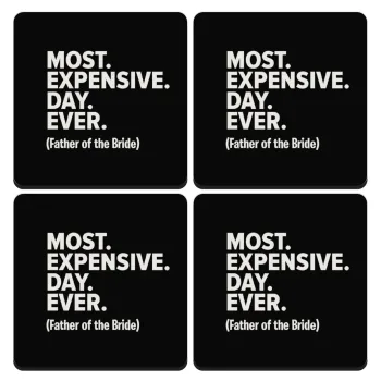 Most expensive day ever, ΣΕΤ 4 Σουβέρ ξύλινα τετράγωνα (9cm)