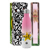 Easter Set, Metallic pink/white (Stainless steel) thermos, double-walled, 500ml & aromatic flat Easter candle (30cm) (PINK)