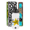 Easter Set, metallic aluminum water bottle (500ml) & scented flat candle (30cm) (TURQUOISE)