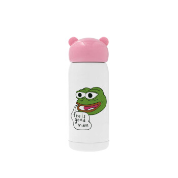 Pepe the frog, Ροζ ανοξείδωτο παγούρι θερμό (Stainless steel), 320ml