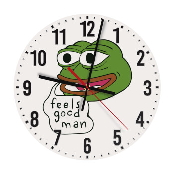 Pepe the frog, Ρολόι τοίχου ξύλινο (30cm)
