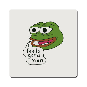 Pepe the frog, Τετράγωνο μαγνητάκι ξύλινο 6x6cm