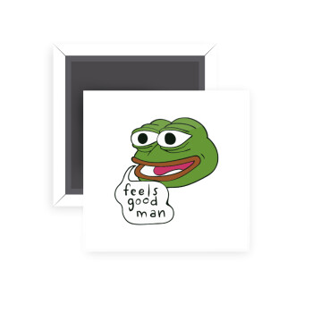 Pepe the frog, Μαγνητάκι ψυγείου τετράγωνο διάστασης 5x5cm