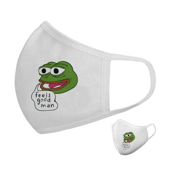 Pepe the frog, Μάσκα υφασμάτινη υψηλής άνεσης παιδική (Δώρο πλαστική θήκη)