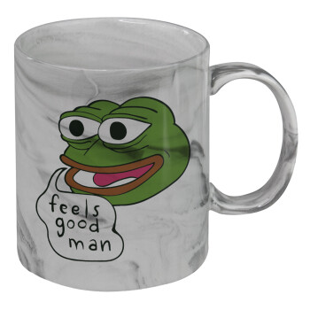 Pepe the frog, Κούπα κεραμική, marble style (μάρμαρο), 330ml