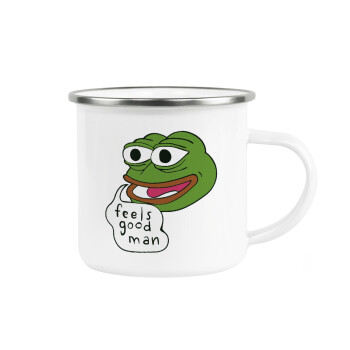 Pepe the frog, Κούπα Μεταλλική εμαγιέ λευκη 360ml