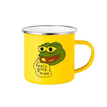 Pepe the frog, Yellow Enamel Metallic Cup 360ml