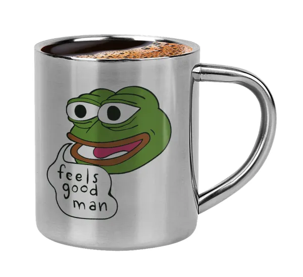Pepe the frog — Κουπάκι μεταλλικό διπλού τοιχώματος για espresso (220ml)
