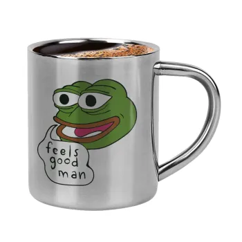 Pepe the frog, Double-wall metal cup for espresso (220ml)