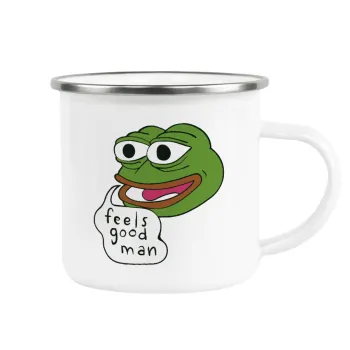 Pepe the frog, Metallic enamel cup white 360ml