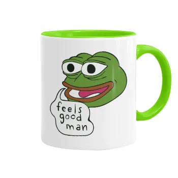 Pepe the frog, Κούπα χρωματιστή βεραμάν, κεραμική, 330ml