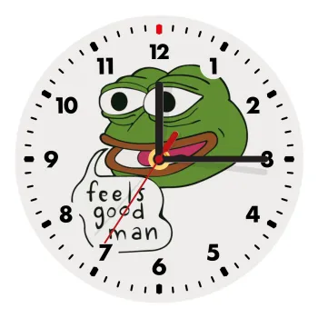 Pepe the frog, Ρολόι τοίχου ξύλινο (20cm)