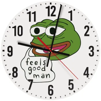 Pepe the frog, Ρολόι τοίχου ξύλινο (30cm)