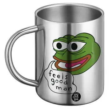 Pepe the frog, Ανοξείδωτη Μεταλλική Κούπα 450ml - Διπλού Τοιχώματος