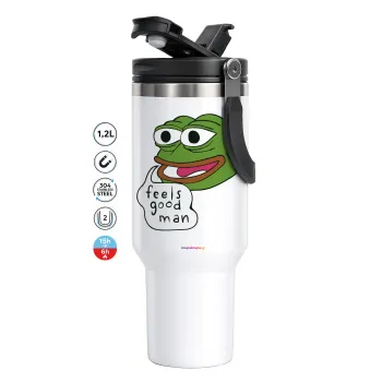 Pepe the frog, Mega Tumbler με καπάκι, διπλού τοιχώματος (θερμό) 1,2L