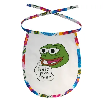 Pepe the frog, Σαλιάρα μωρού αλέκιαστη με κορδόνι Χρωματιστή