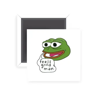 Pepe the frog, Μαγνητάκι ψυγείου τετράγωνο διάστασης 5x5cm