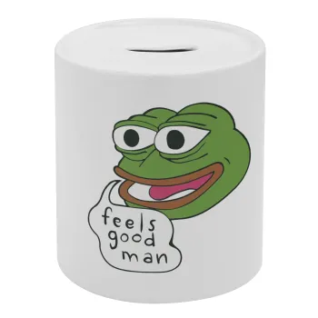 Pepe the frog, Κουμπαράς πορσελάνης με τάπα