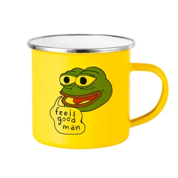Pepe the frog, Yellow Enamel Metallic Cup 360ml