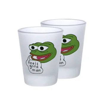 Pepe the frog, Σφηνοπότηρα γυάλινα 45ml του πάγου (2 τεμάχια)