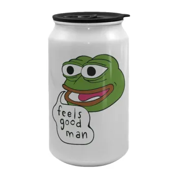 Pepe the frog, Κούπα ταξιδιού μεταλλική με καπάκι (tin-can) 500ml