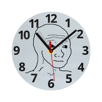 Feel guy, Ρολόι τοίχου γυάλινο (20cm)