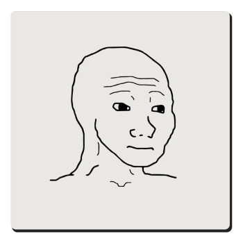 Feel guy, Τετράγωνο μαγνητάκι ξύλινο 6x6cm