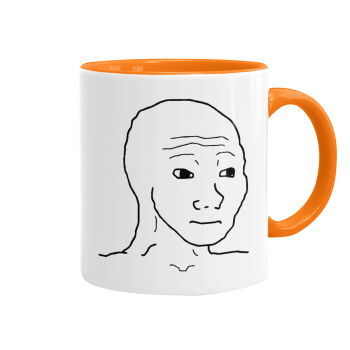Feel guy, Mug colored orange, ceramic, 330ml