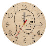 Ρολόι τοίχου ξύλινο plywood 20cm