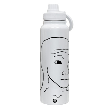 Feel guy, 1L Stainless Steel Thermal Bottle with Phone Holder & Double Wall Insulation