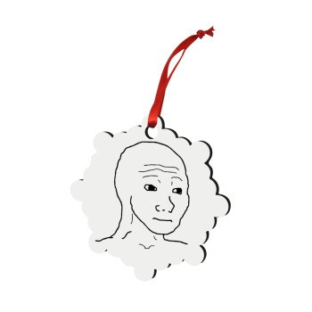 Feel guy, Christmas ornament snowflake wooden 7.5cm